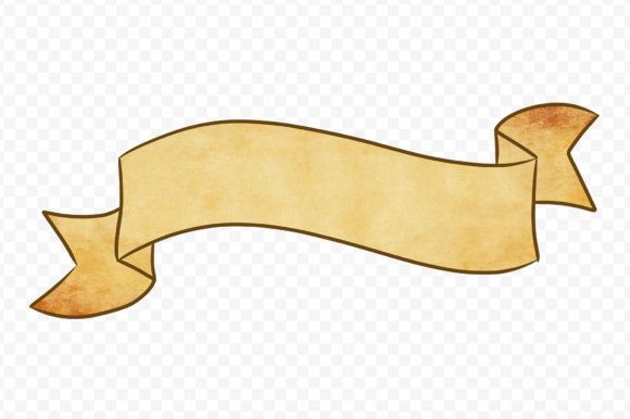 Banner Ribbon Vintage Scroll