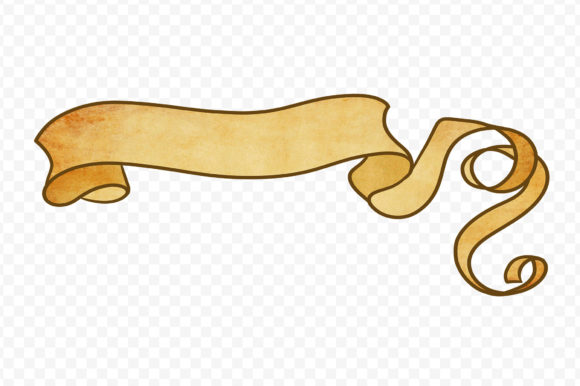 Banner Ribbon Vintage Scroll, Banners 31