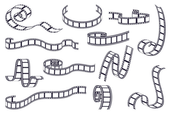 Curved Film Strip: A Cinematic Design Element