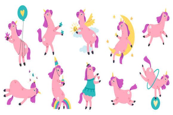 Cute Unicorns: The Ultimate Decorative Collection for Your Next Creative Project