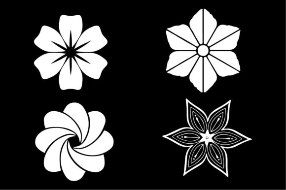 Floral Set. Sketches of Flowers: Elevating Digital Design with Hand-Drawn Authenticity
