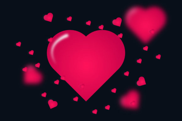Heart Flat Element of Valentine Day: A Modern Design Icon