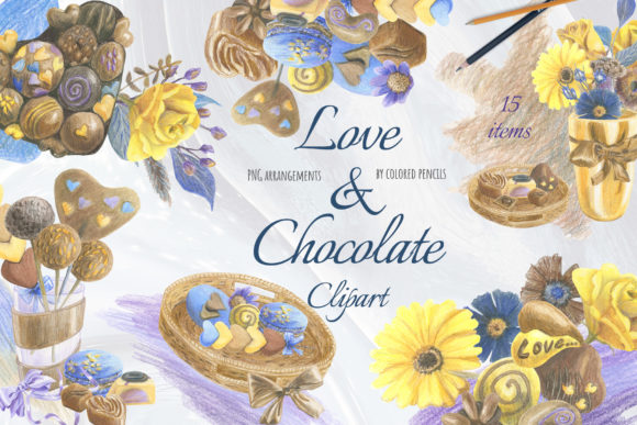 Hearts and Chocolates Clipart for Creative Projects