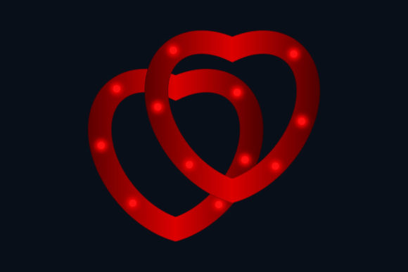 Love Icon and Heart Icon Vector Art for Modern Design
