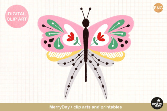 Pink Butterfly Illustration Clip Art Evaluation