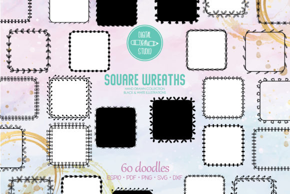 Square Wreaths Floral Borders, Frames: A Practical Guide to Elevating Your Digital Crafts